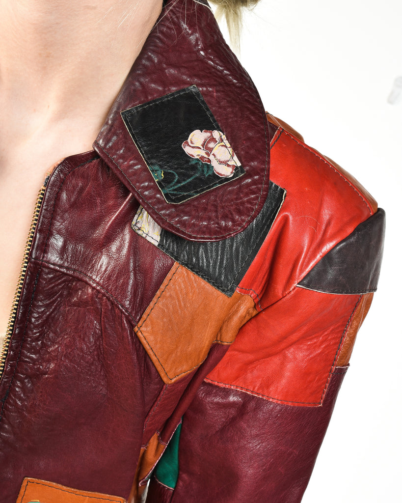 Gandalf 70s Patchwork Leather Jacket – Bustown Modern