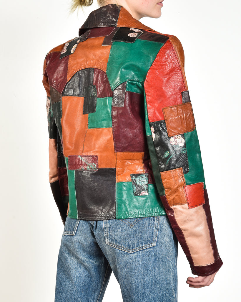 Gandalf 70s Patchwork Leather Jacket – Bustown Modern