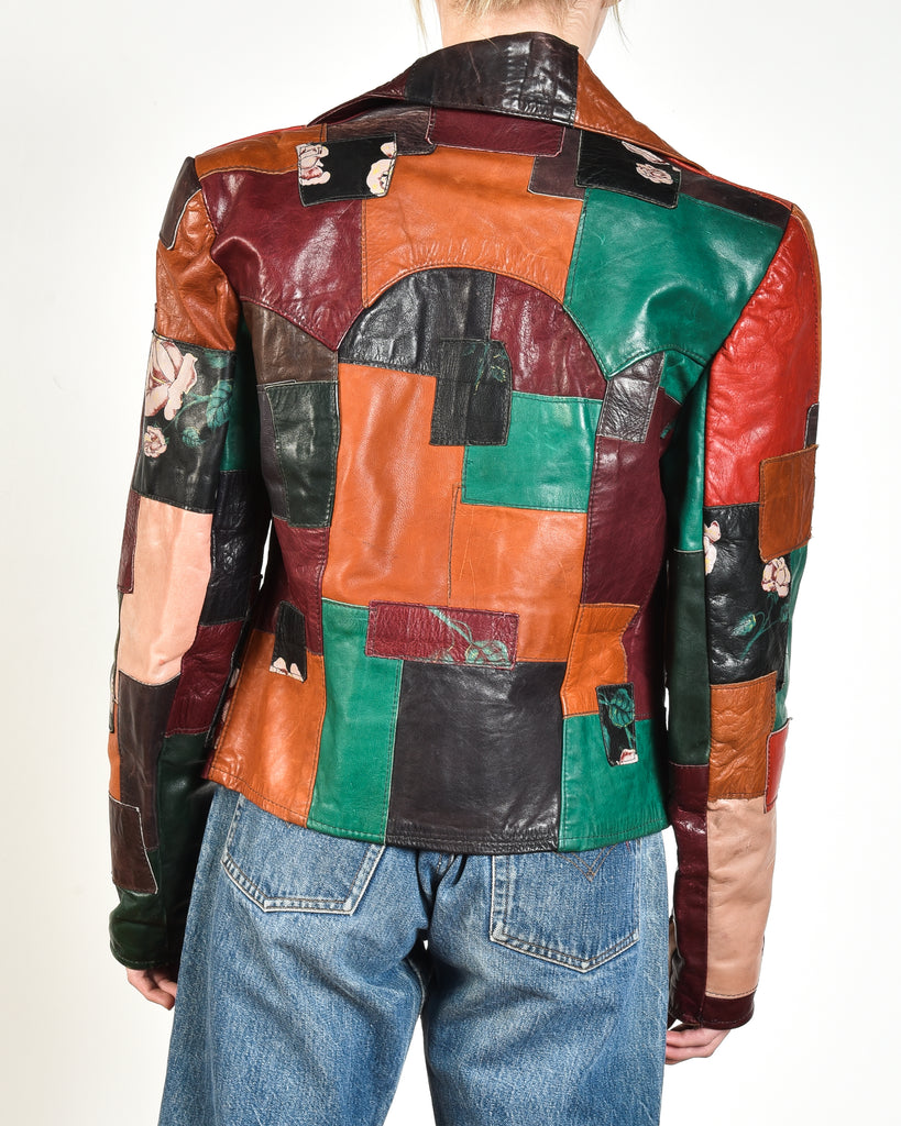 Gandalf 70s Patchwork Leather Jacket – Bustown Modern