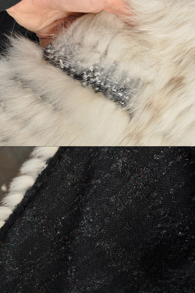 Avant Garde Woven Fox Fur + Mongolian Lamb Coat | BUSTOWN MODERN