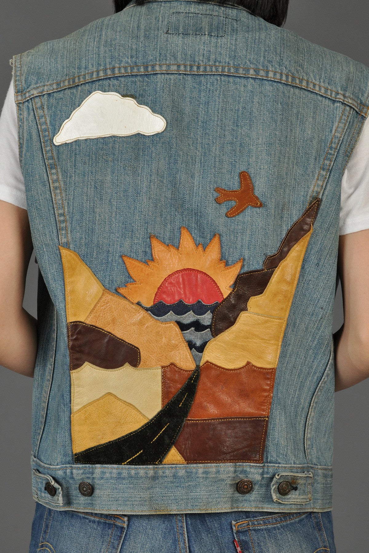 Levi’s Denim + Leather 70s Sunset Patchwork Vest | BUSTOWN MODERN