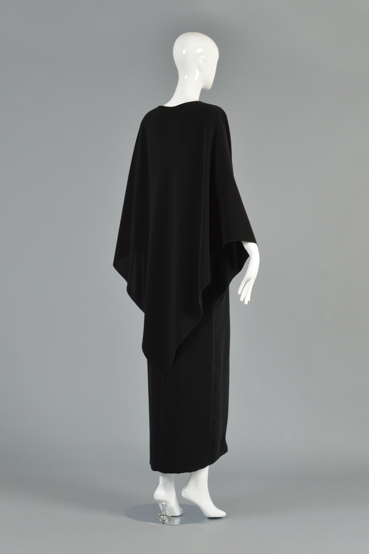 Pierre Cardin 1978 Cape Backed Evening Gown | BUSTOWN MODERN