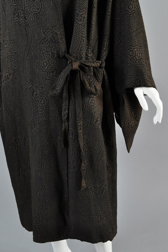 1920s Lamé Coat with Draped Sleeves | BUSTOWN MODERN