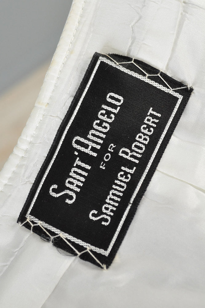 Giorgio Sant Angelo Leather Colorblock Maxi Skirt | BUSTOWN MODERN
