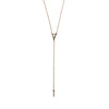 Petite Triangle Y Necklace Yellow Gold