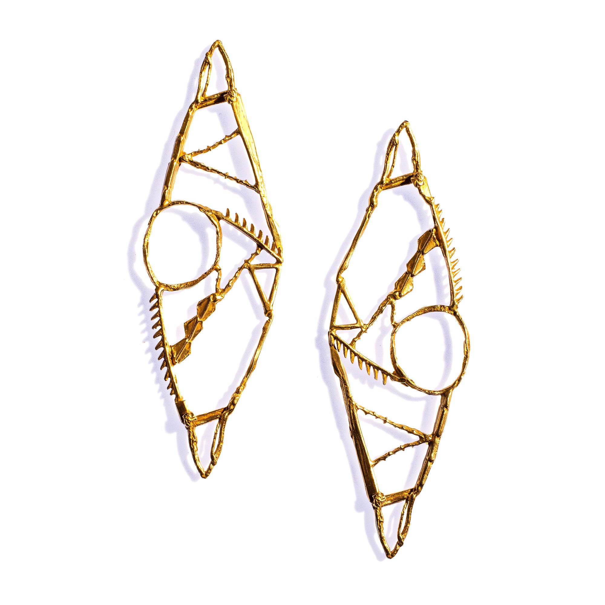 10 Year Shebang Earrings Brass