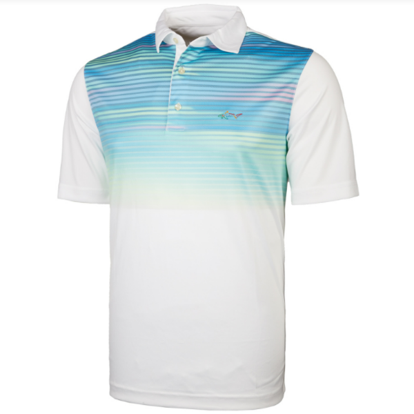 New Men's Greg Norman ML75 Paisley Foulard Polo Golf Shirt - White -  G7523K582 - Dallas Golf Company