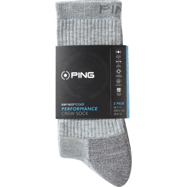 Ping Sensorcool Crew Sock - Mens 2 Pack-Apparel-Canadian Pro Shop Online