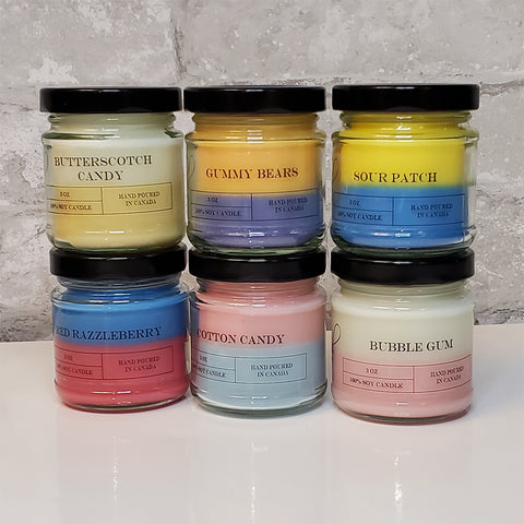 Joyful Home Candy Collection Sample Set of 3 oz Candles