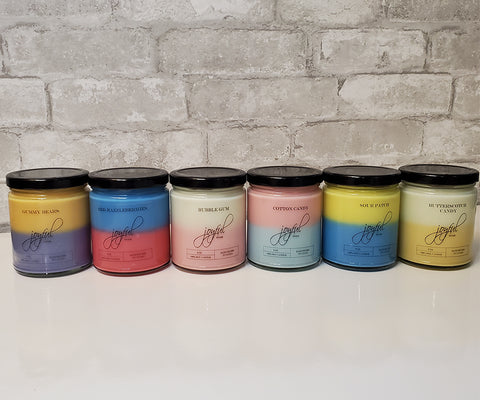 Joyful Home Candy Collection of 8 oz Candles