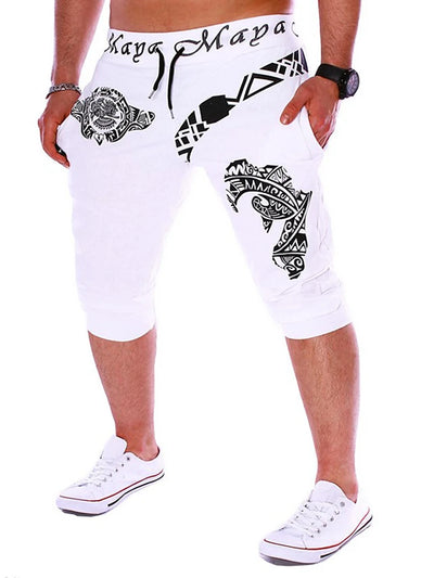 black and white joggers men's