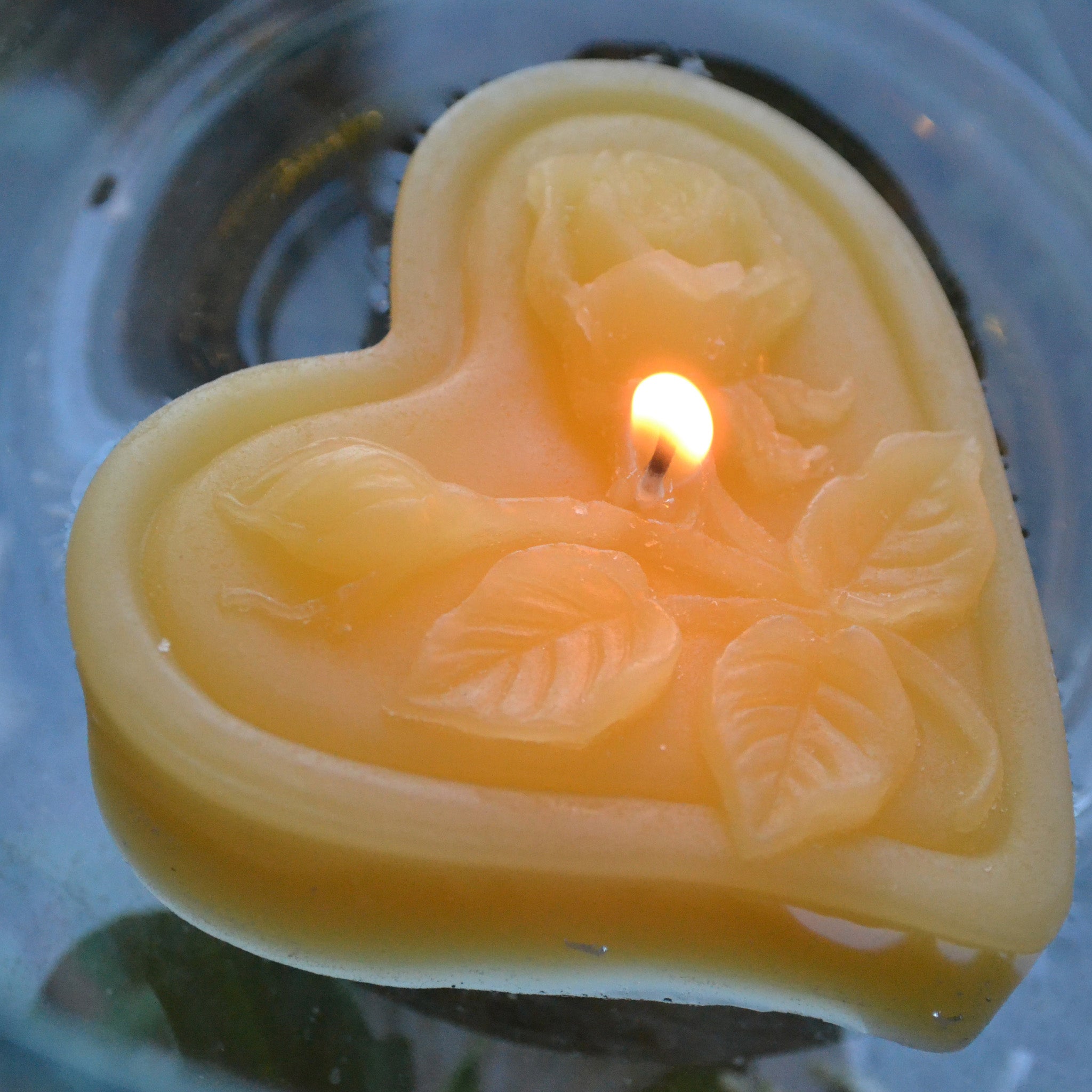 heart candles wedding