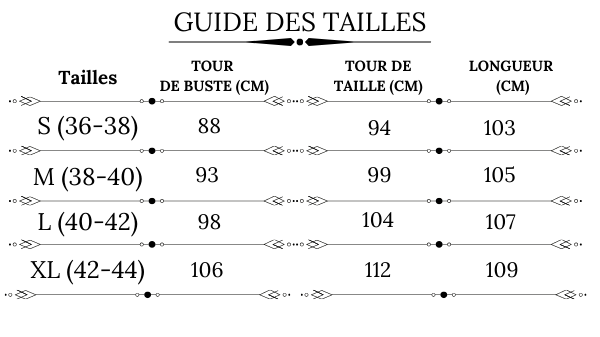 gUIDE DES TAILLES