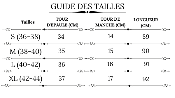 Guide des tailles