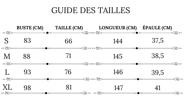 GUIDE DES TAILLES