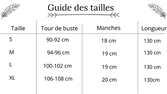 Guide des tailles