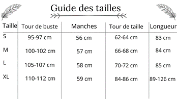 Guide des tailles