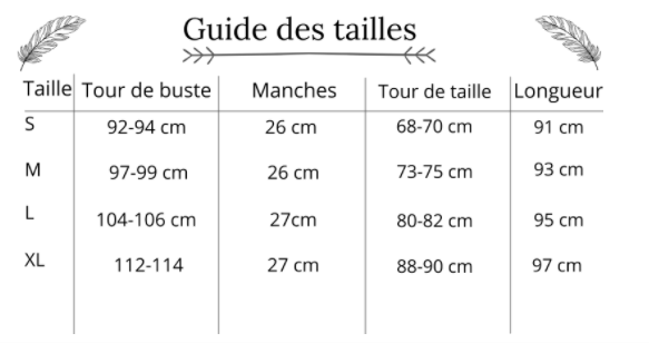 Guide des tailles