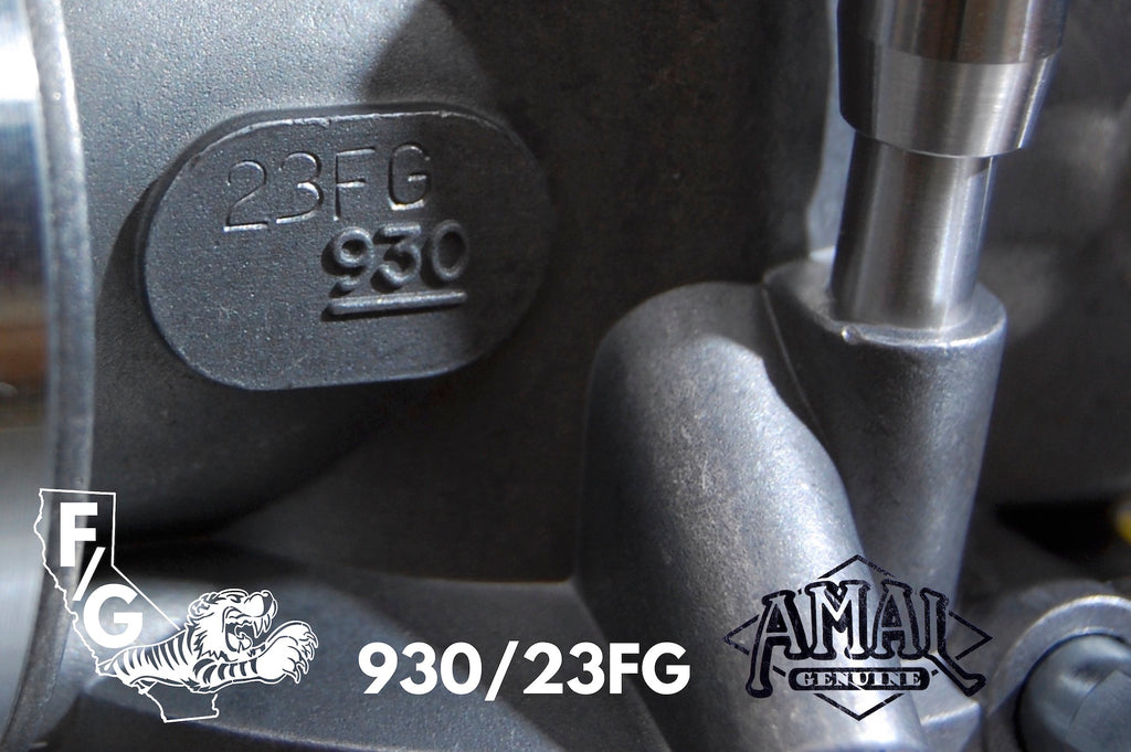 Amal carb close up stamped 23FG 930