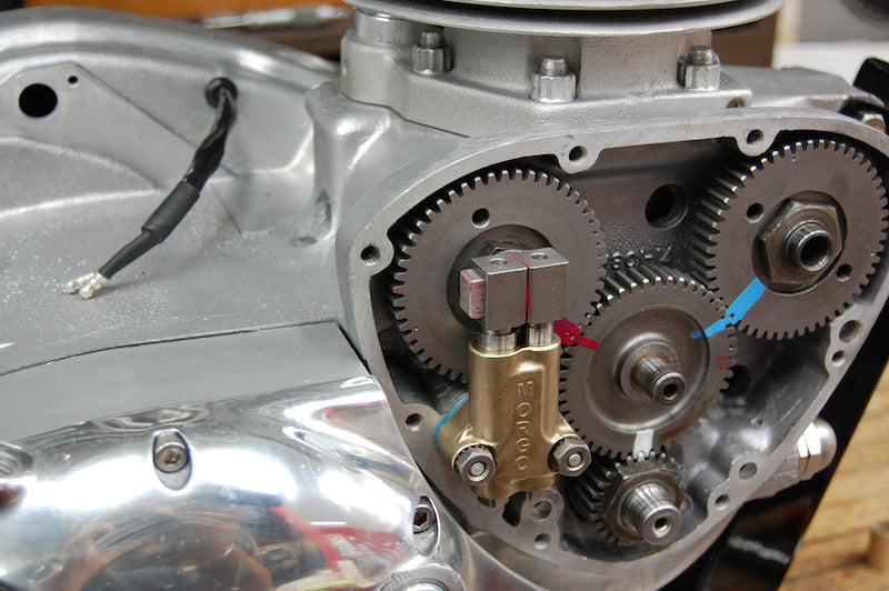 Triumph cam wheel timing marks