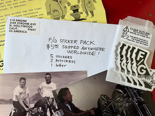 F/G sticker pack with envelope