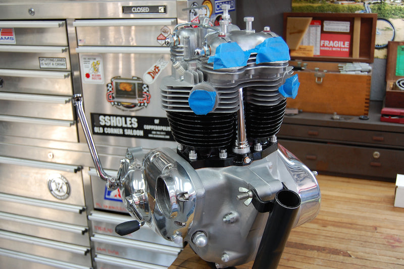 Vintage Bonneville engine