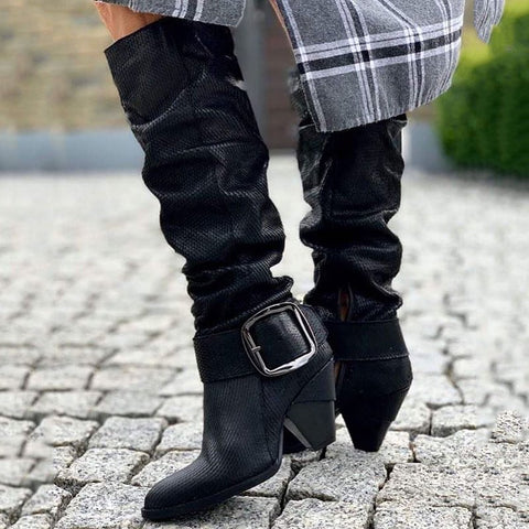 vintage lace up boots european style bandage above knee boots