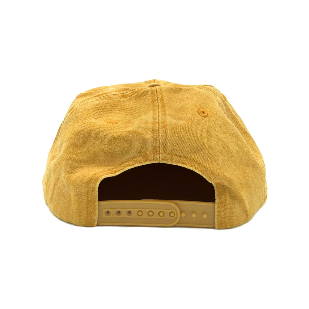 Free and Easy Don't Trip Snapback Mustard Flat Brim Hat