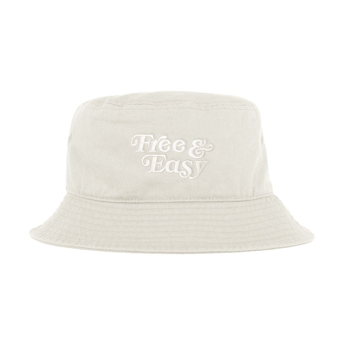 Free and Easy Don't Trip Vanilla Bucket Hat
