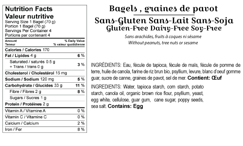 Gluten Free Bagels Dairy Free Baked2go