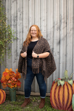 Scarf Reversible Wrap Brown