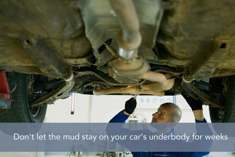 Mud on car