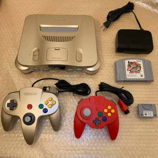 Gold Nintendo 64 set with ULTRA HDMI kit - compatible with JP and US g ...