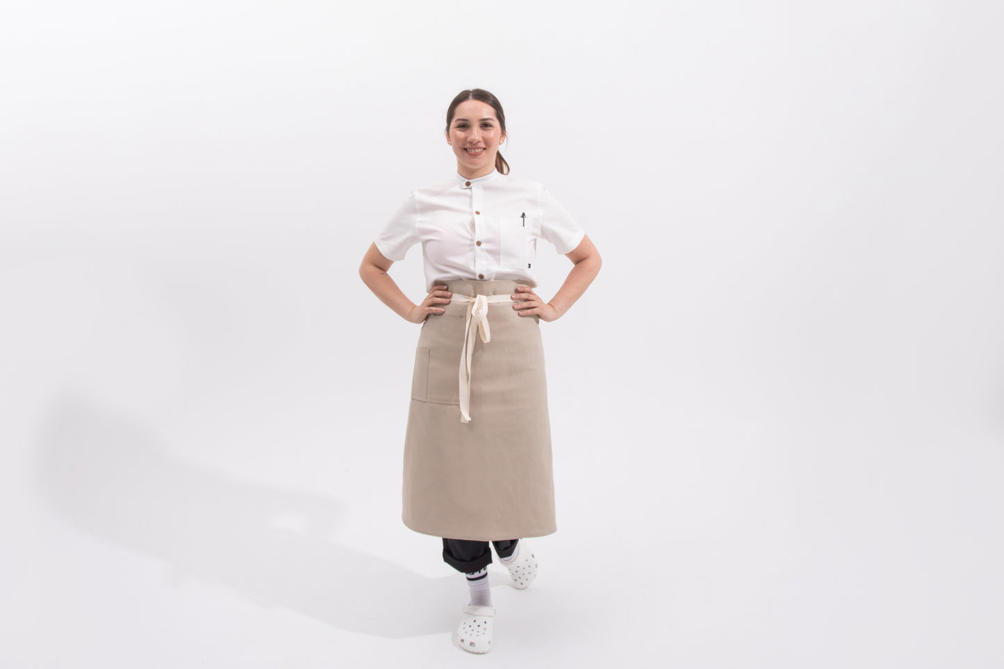 M.I.L.F. white text Apron for Sale by SierraDynamic