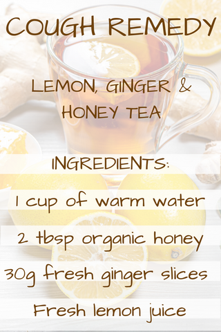 cough remedy lemon ginger tea