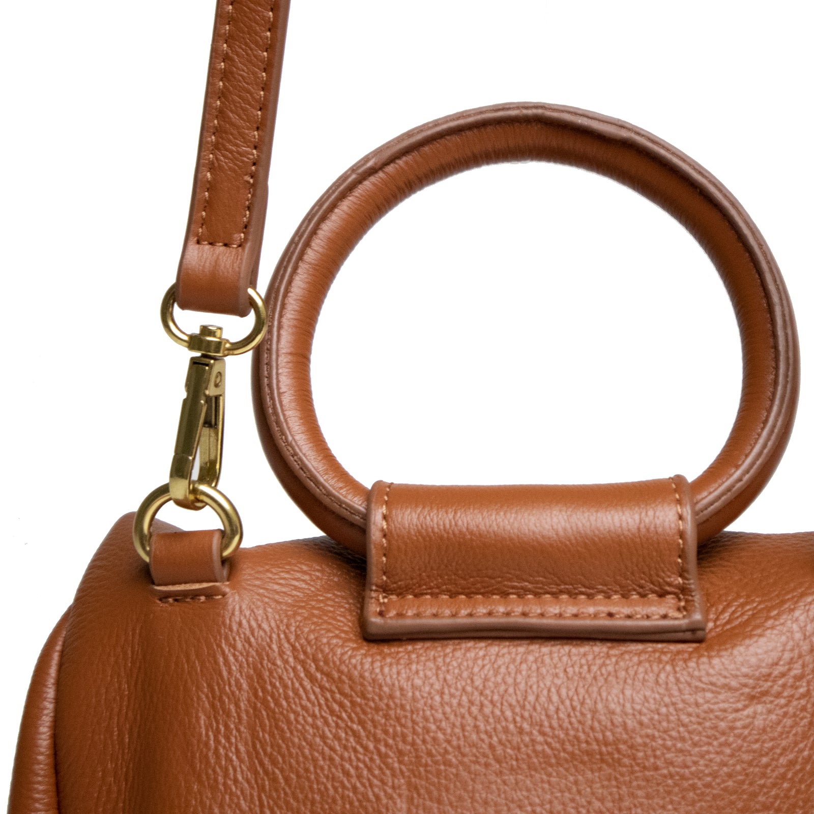 Bautista Mini Crossbody Leather Brandy