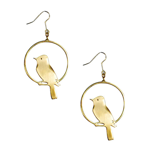 Country Armchair Brass Earrings | Monserat De Lucca