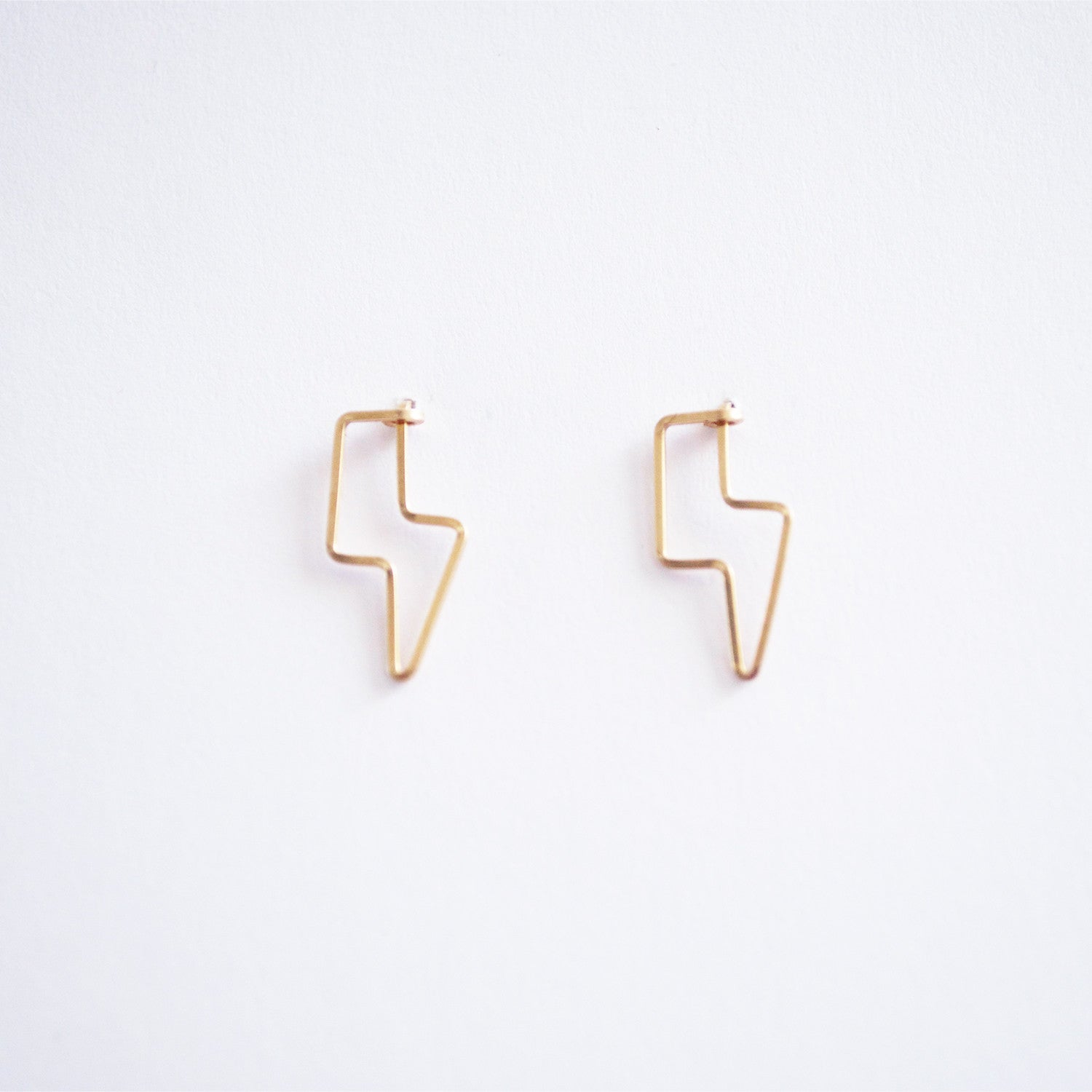 Lightning Bolt Stud Earrings