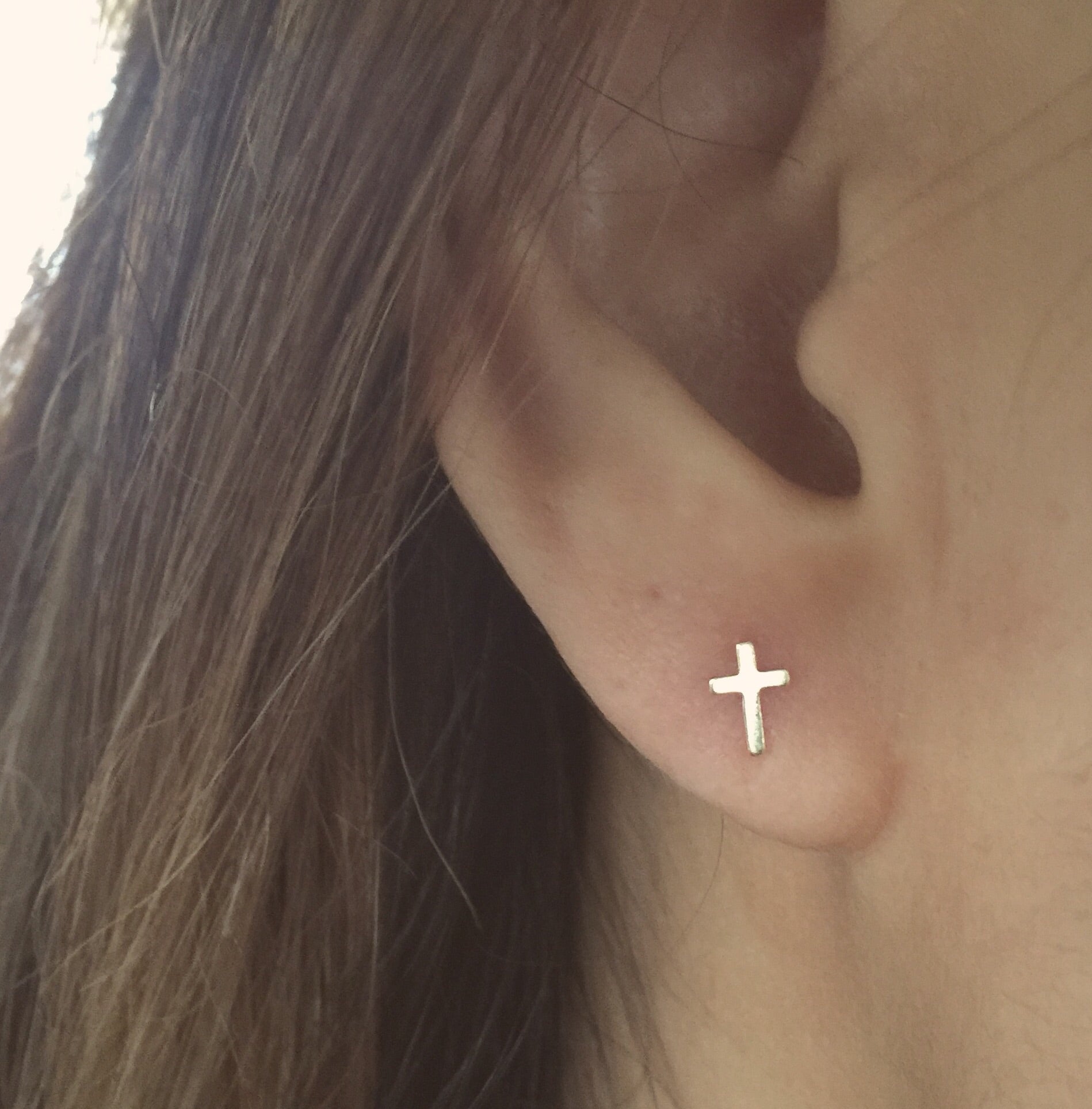 Cross Stud Earrings