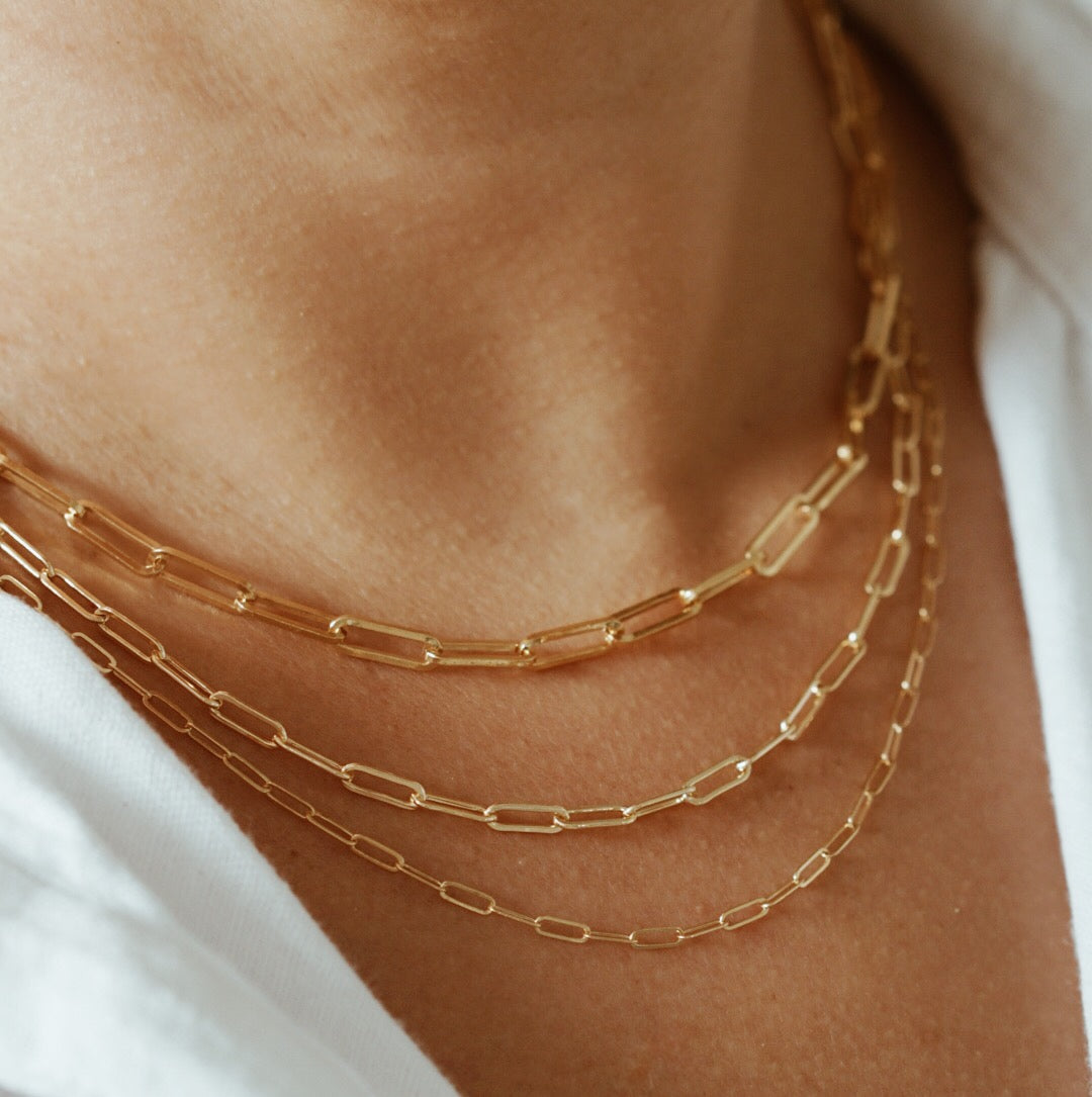 Mid Paperclip Chain Necklace