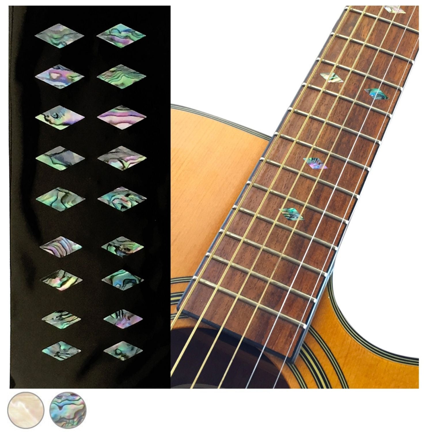 Stars - Fret Markers for Guitars, Bass & Ukuleles Gold