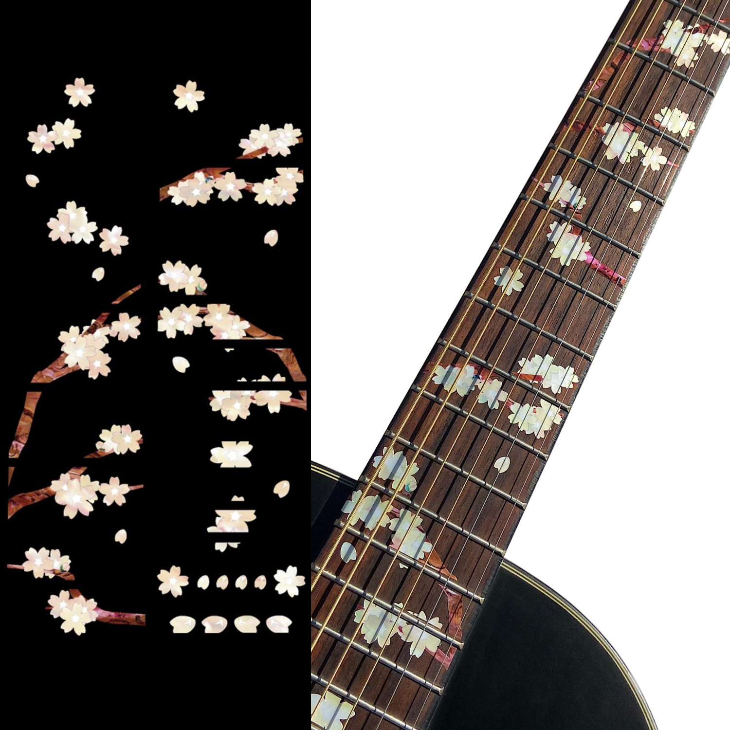 Real Fire Flame-Burning Inlay Stickers Decals Guitar Bass – Inlay Stickers  Jockomo