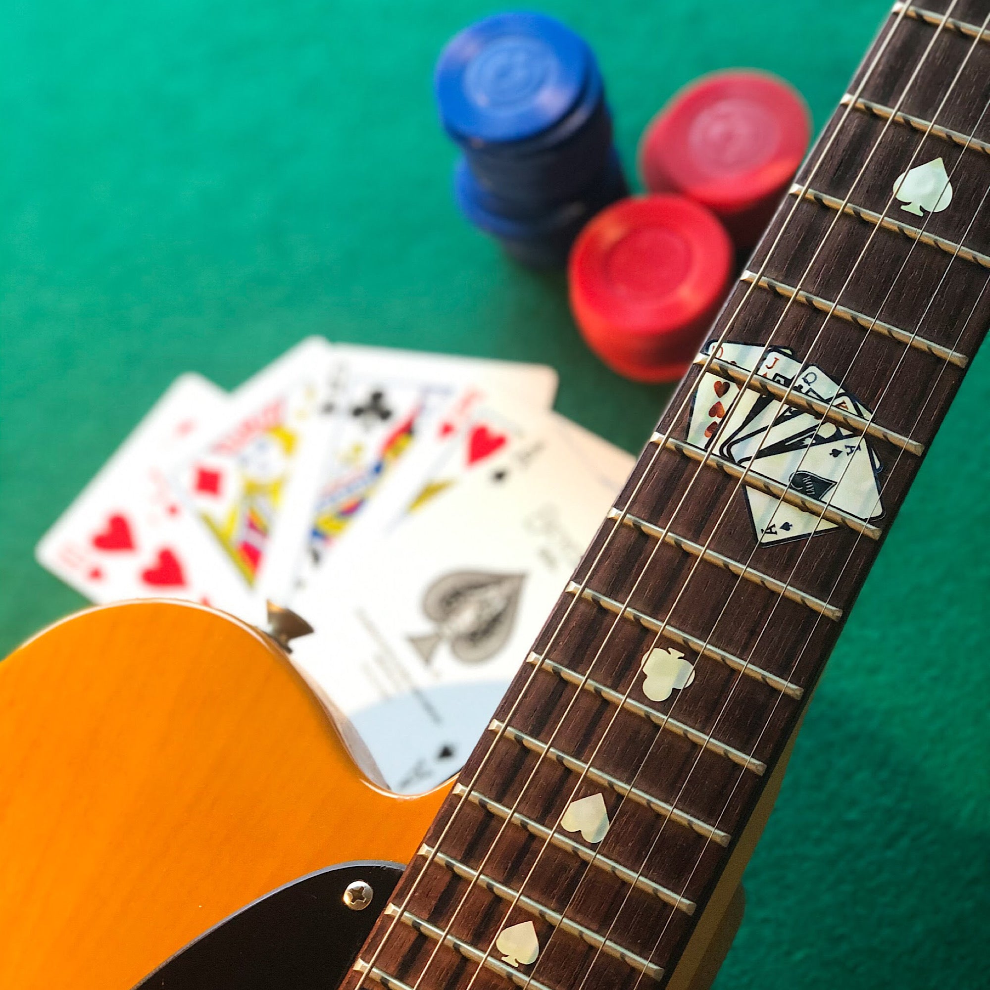 Playing Cards (Poker) Fret Markers - Inlay Stickers for Guitars – Inlay  Stickers Jockomo