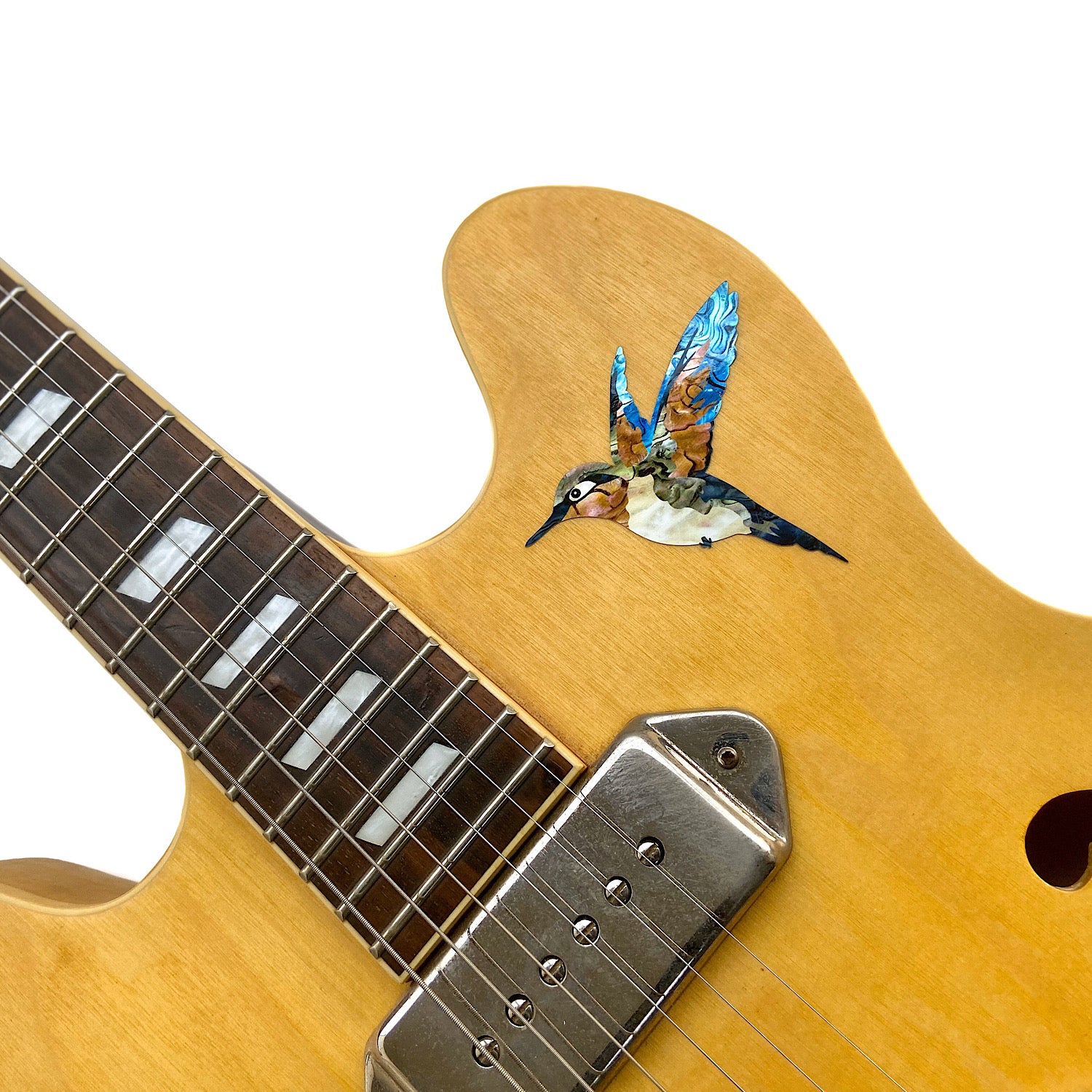 Assorted Hummingbird Abalone Blue Inlay Stickers Decals Pickguard Guitar