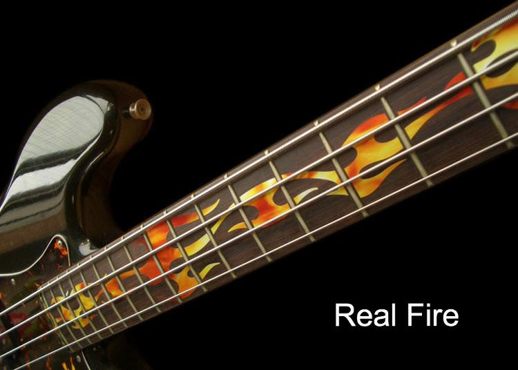 Real Fire Flame-Burning Inlay Stickers Decals Guitar Bass – Inlay Stickers  Jockomo