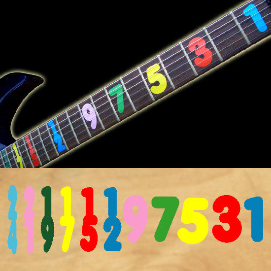 Fretboard Markers Inlay Sticker Decals for Guitar and Bass - Jason