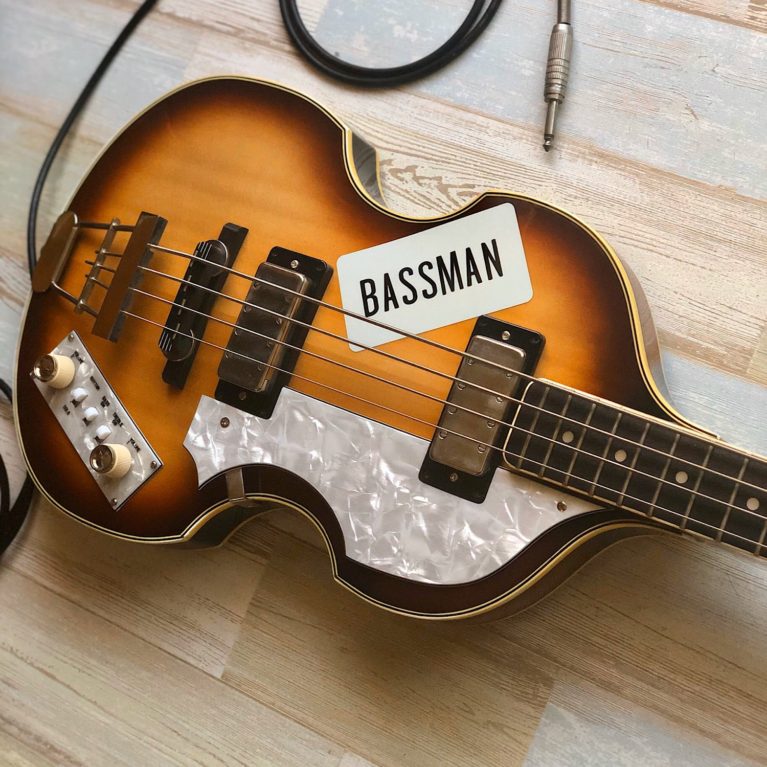 Bassman Stickers - Paul McCartney 1963 Hofner Violin / Let It Be – Inlay Stickers