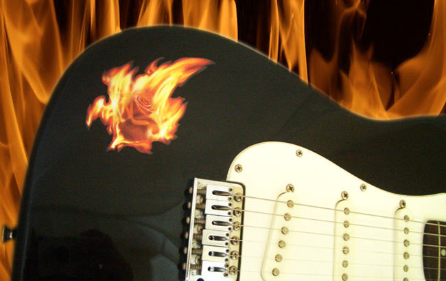 Real Fire Flame-Burning Inlay Stickers Decals Guitar Bass – Inlay Stickers  Jockomo