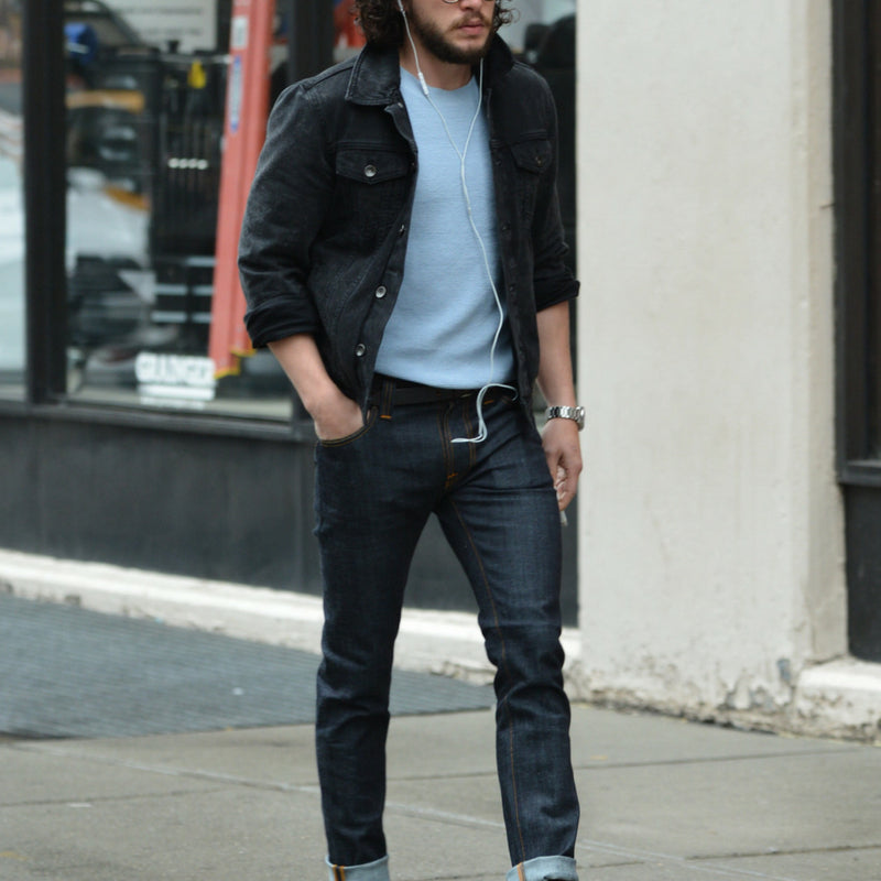 how to style black jean jacket