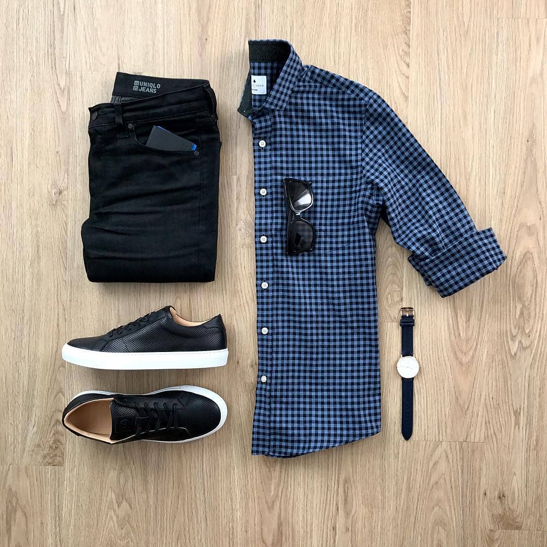 Minimal outfit grids for men